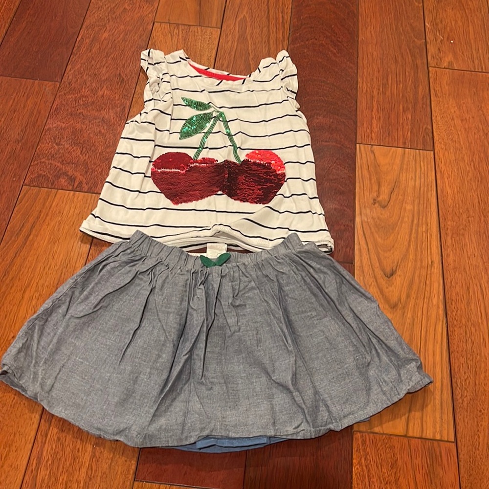 Cute girls skirt set